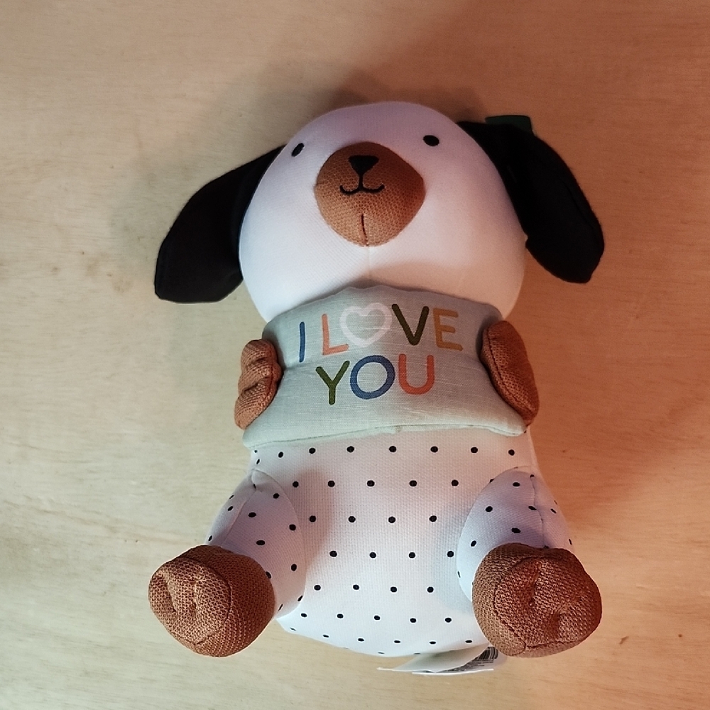 Pillowfort Polka Dot Baby Toy with I Love You Design
